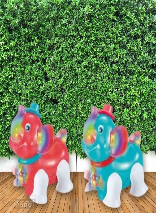 كيدز ماندي لعبة الفيل الراقص للأطفال من ماندي | لعبة حيوان موسيقية مضيئة بحركات وأصوات وألوان ممتعة | لعبة تعليمية تفاعلية للأطفال الصغار - Image 4